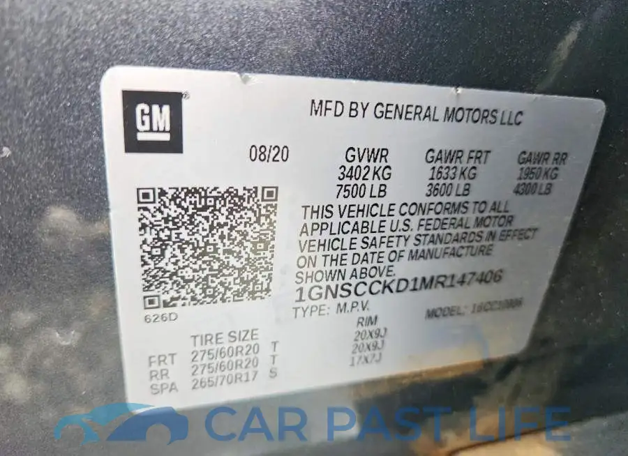 1GNSCCKD1MR147406# 13