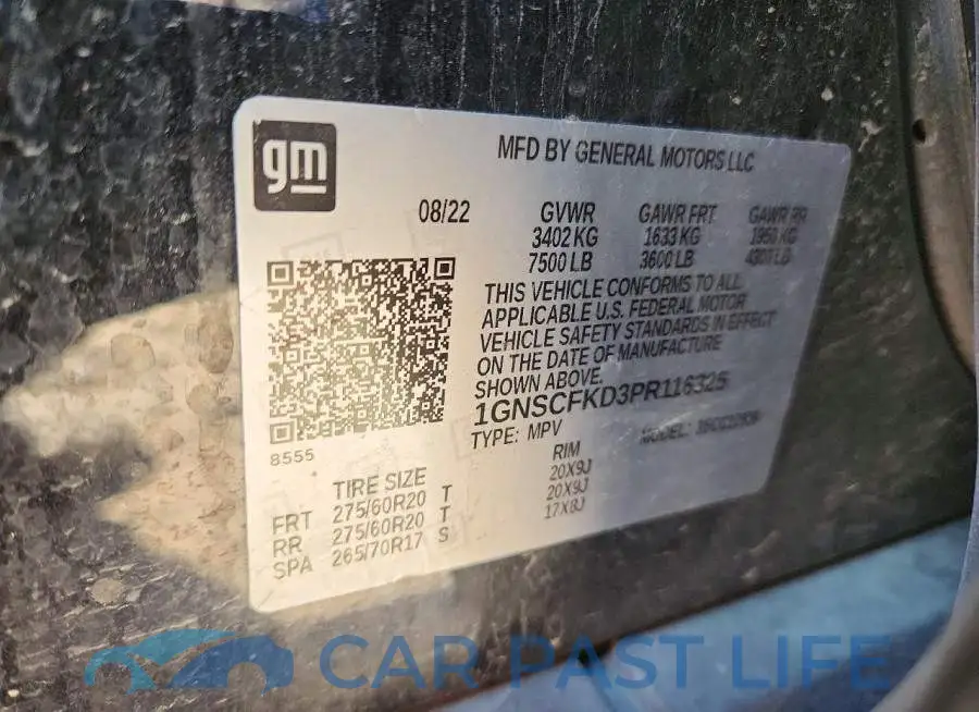 1GNSCFKD3PR116325# 13