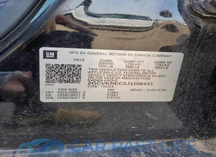 2GCVKREC3J1108433# 12
