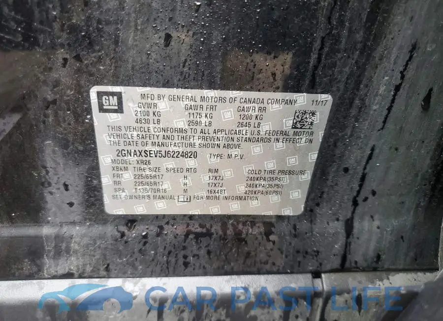 2GNAXSEV5J6224820# 13