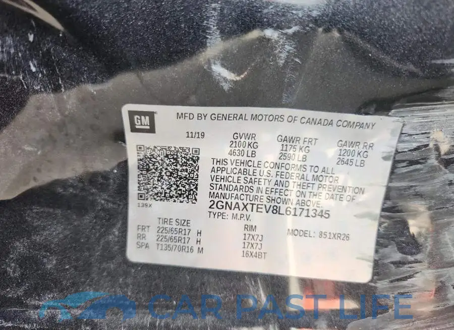 2GNAXTEV8L6171345# 13