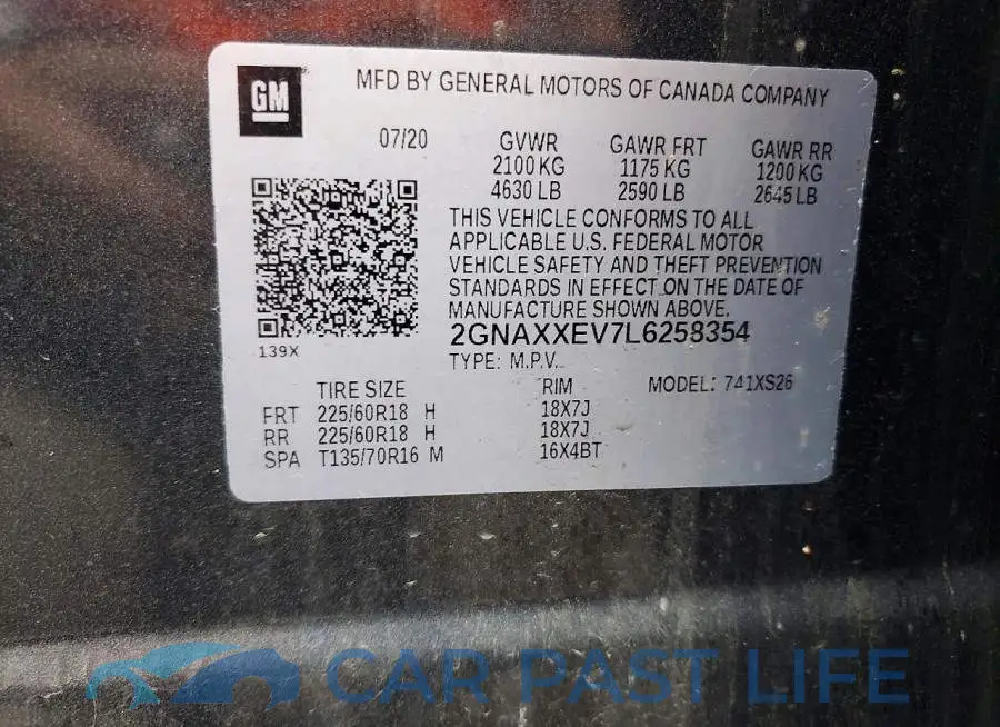 2GNAXXEV7L6258354# 14