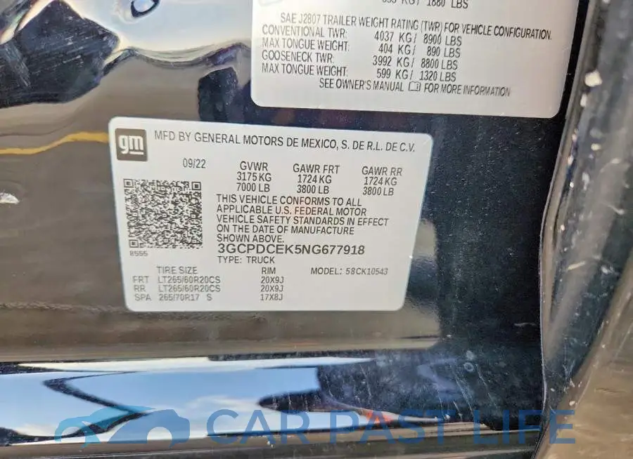 3GCPDCEK5NG677918# 13