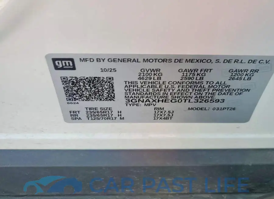3GNAXHEG0TL326593# 13