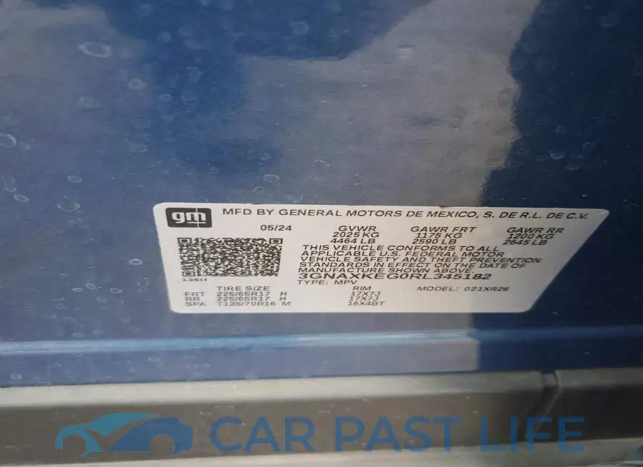3GNAXKEG0RL345182# 13