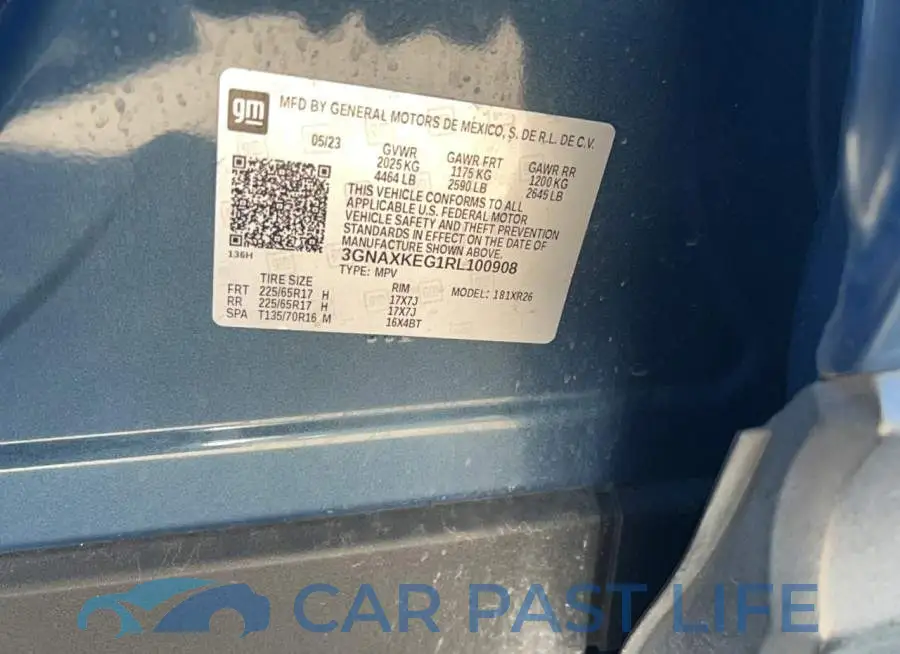 3GNAXKEG1RL100908# 10