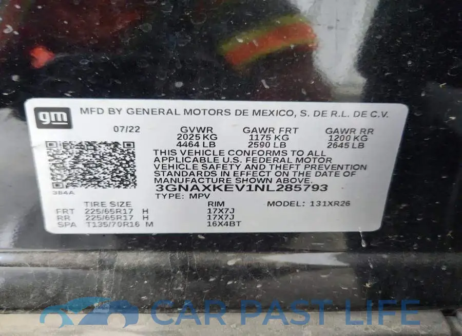 3GNAXKEV1NL285793# 13