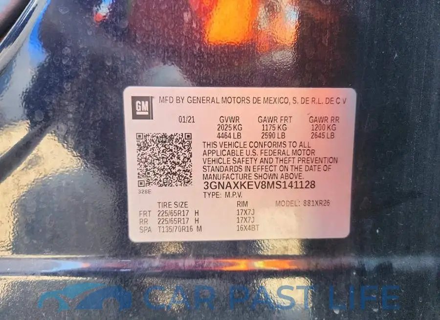 3GNAXKEV8MS141128# 13