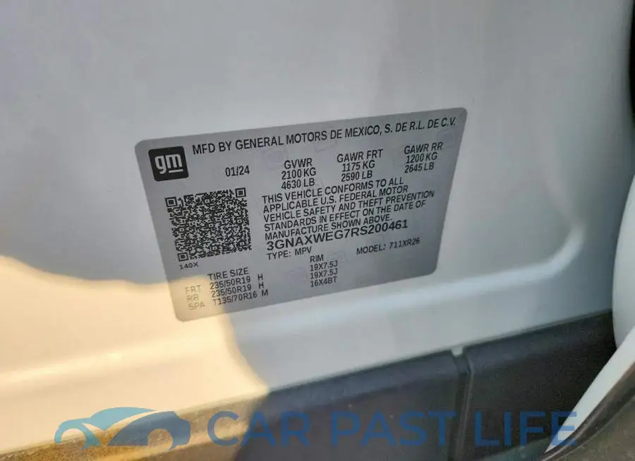 3GNAXWEG7RS200461# 14