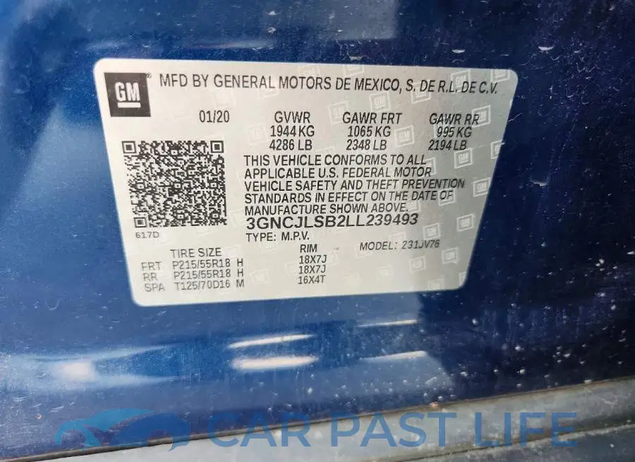 3GNCJLSB2LL239493# 14