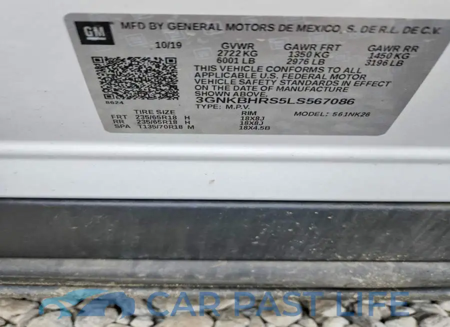 3GNKBHRS5LS567086# 14