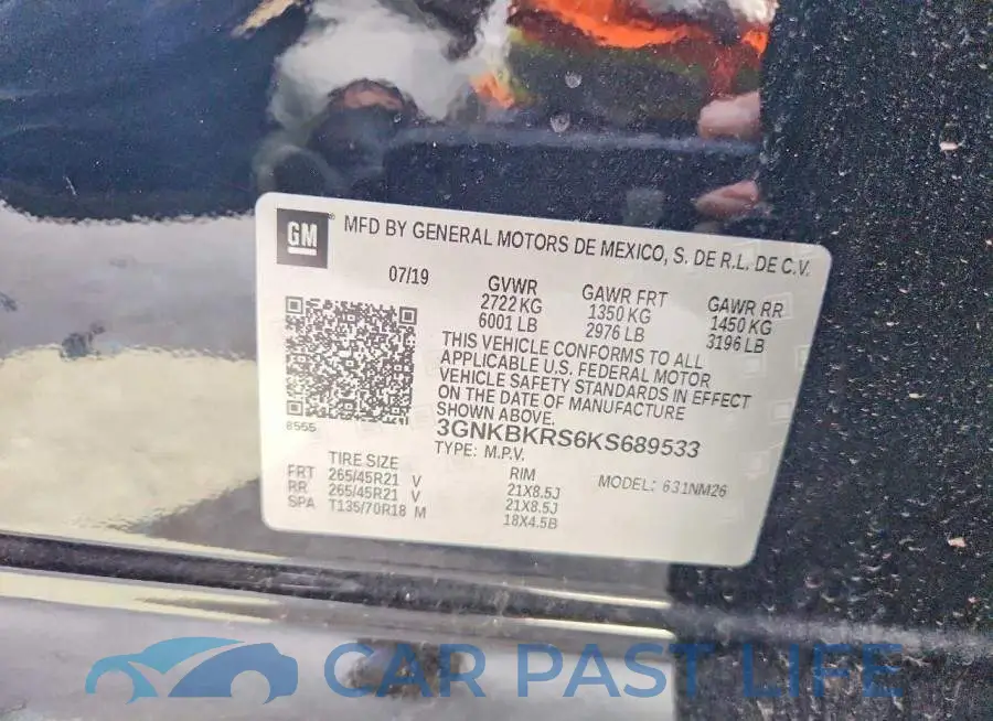3GNKBKRS6KS689533# 14