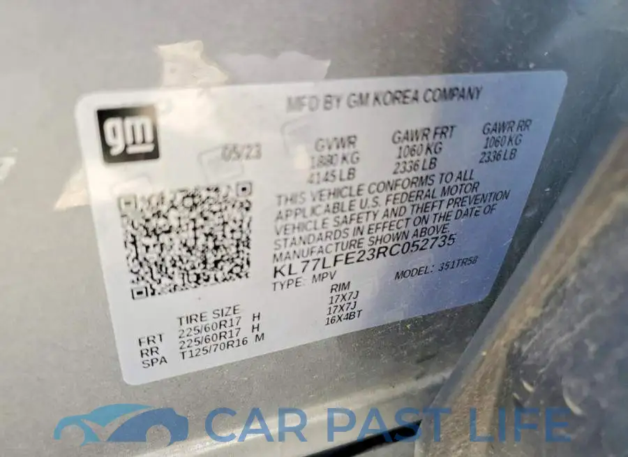 KL77LFE23RC052735# 12