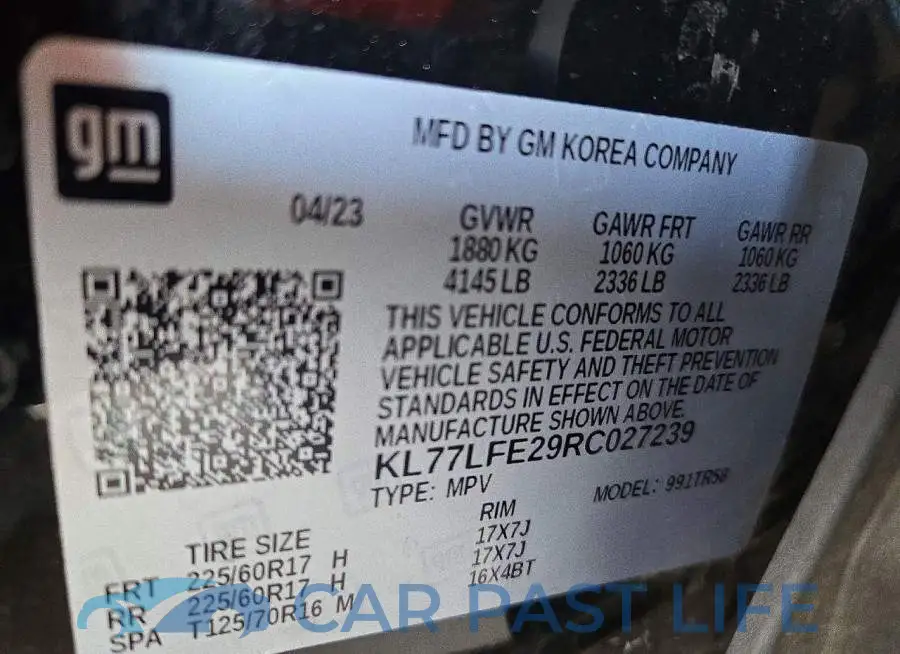 KL77LFE29RC027239# 13