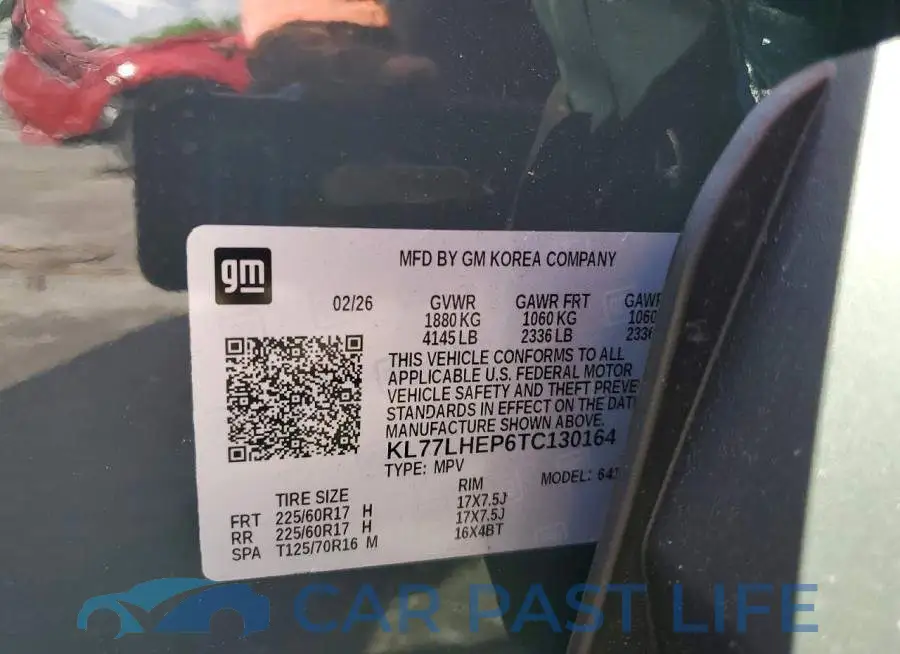 KL77LHEP6TC130164# 13