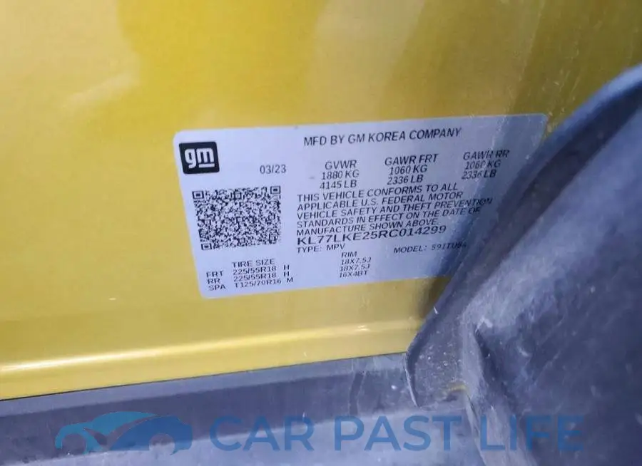 KL77LKE25RC014299# 13