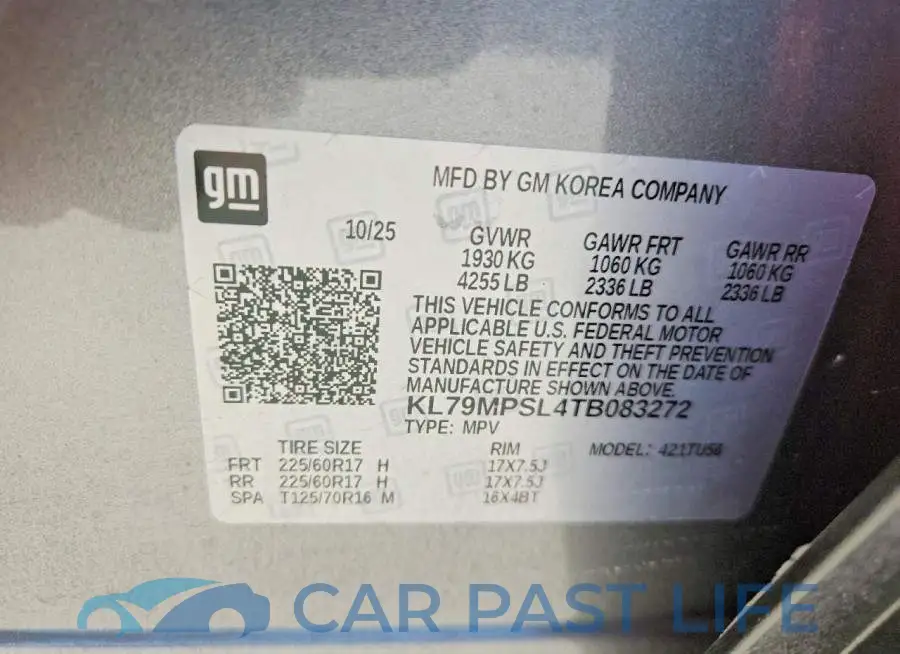 KL79MPSL4TB083272# 13