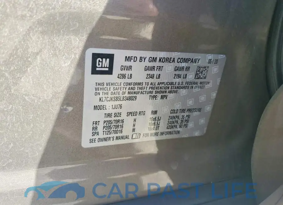 KL7CJKSB5LB348029# 13