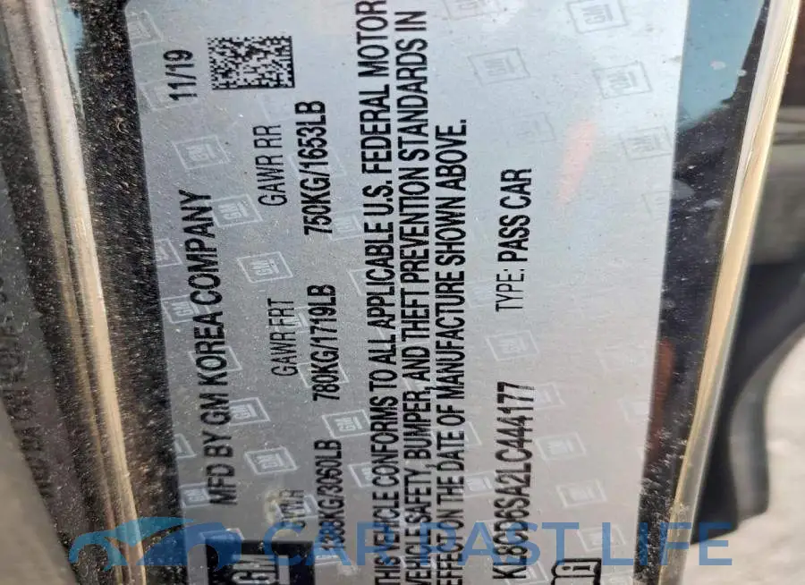 KL8CD6SA2LC444177# 12