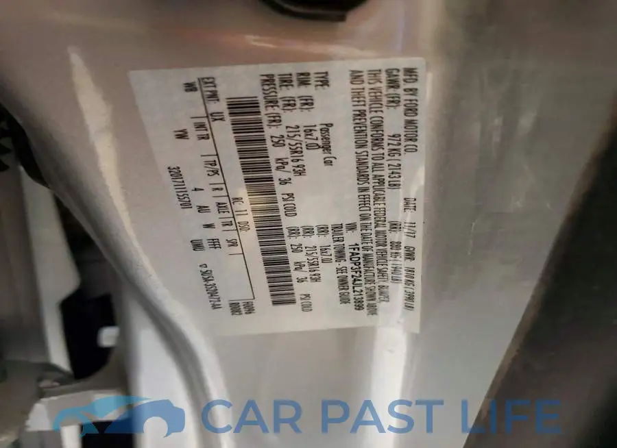 1FADP3F24JL213899# 12