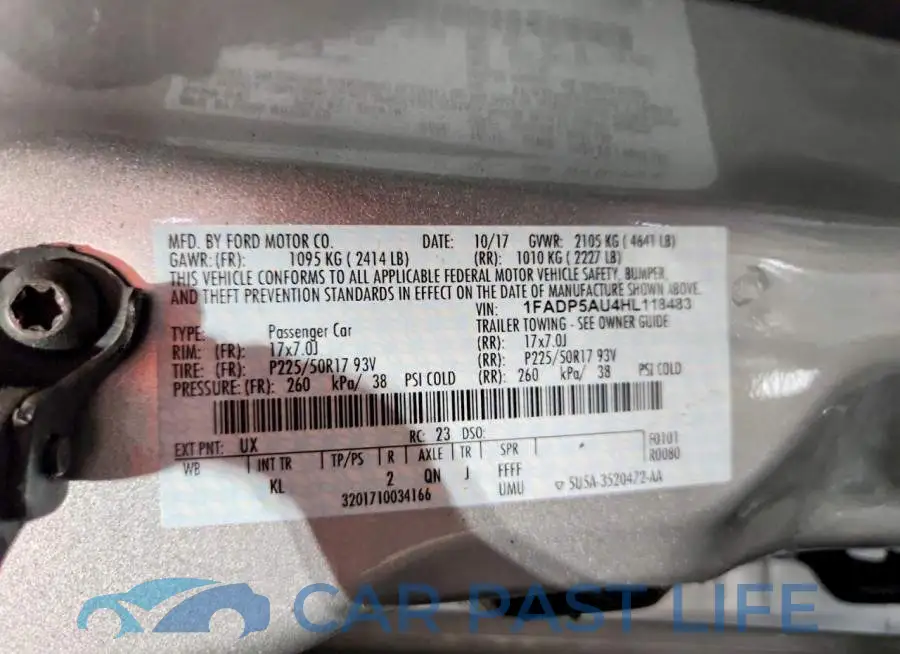 1FADP5AU4HL118483# 12