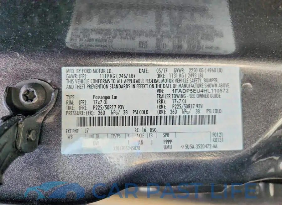 1FADP5EU4HL110572# 12