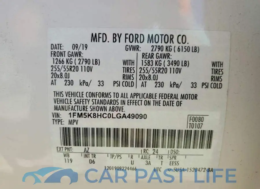 1FM5K8HC0LGA49090# 14