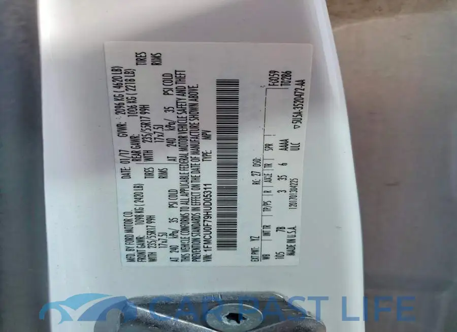 1FMCU0F79HUD05311# 13