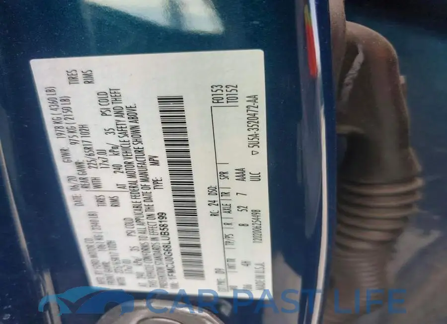 1FMCU0G68LUB58199# 13