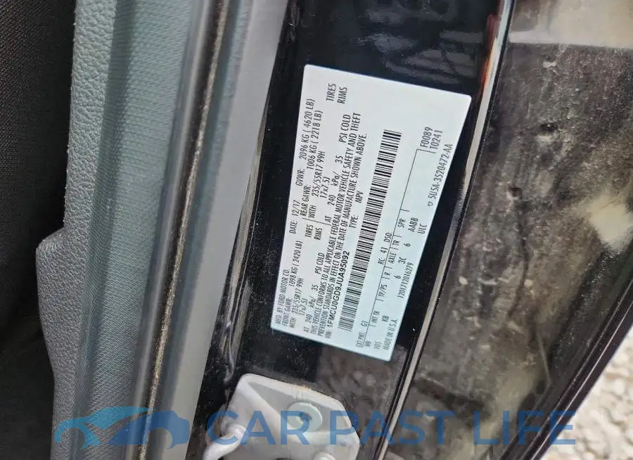 1FMCU0GD9JUA95092# 13