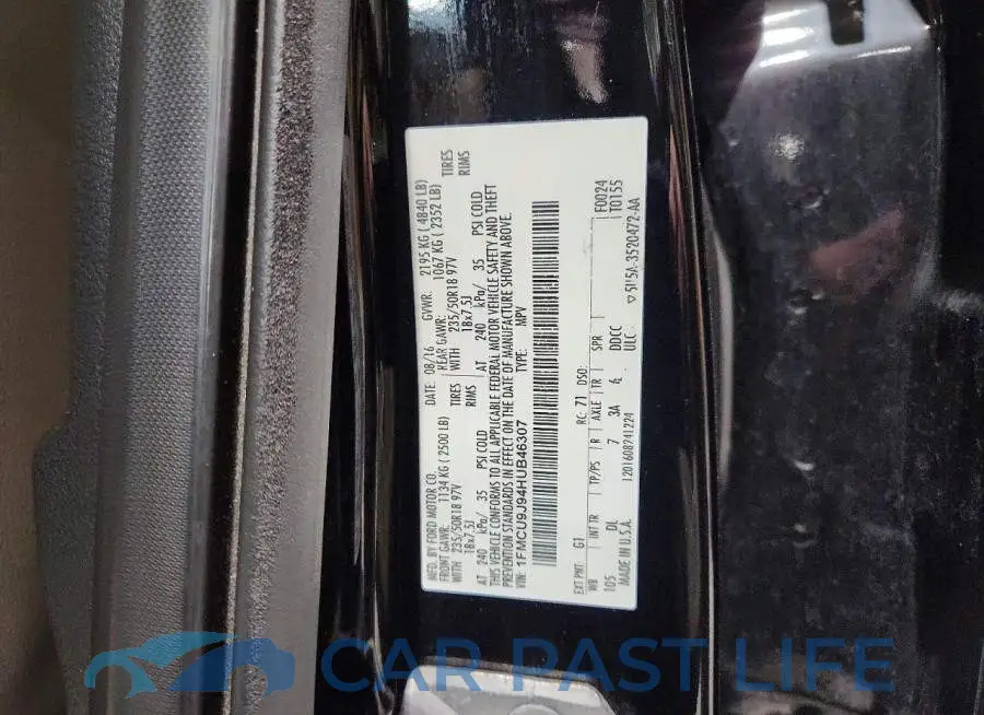 1FMCU9J94HUB46307# 14