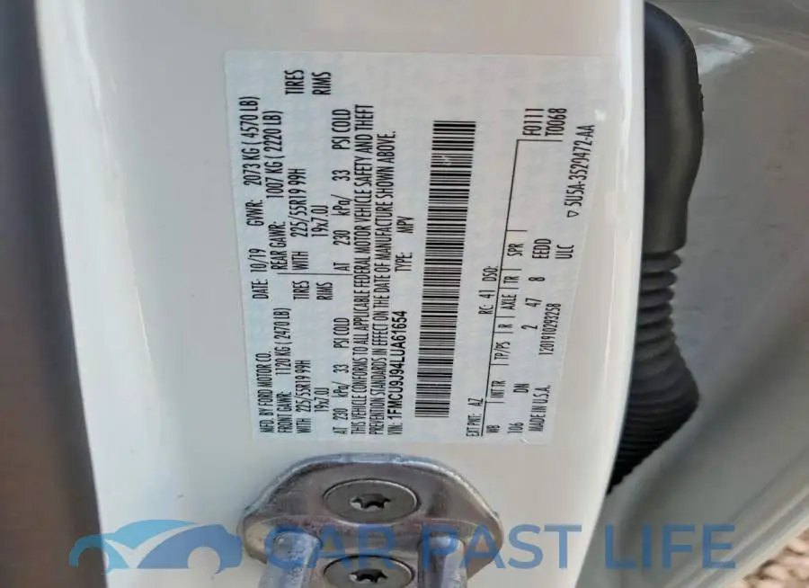 1FMCU9J94LUA61654# 13