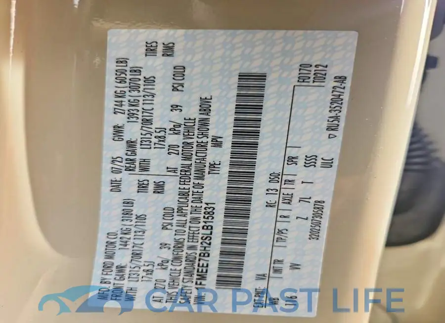 1FMEE7BH2SLB15831# 13