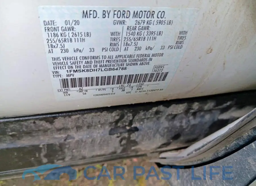 1FMSK8DH7LGB64788# 12