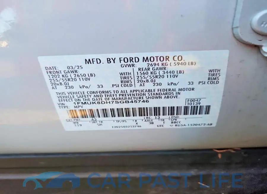 1FMUK8DH7SGB45746# 13