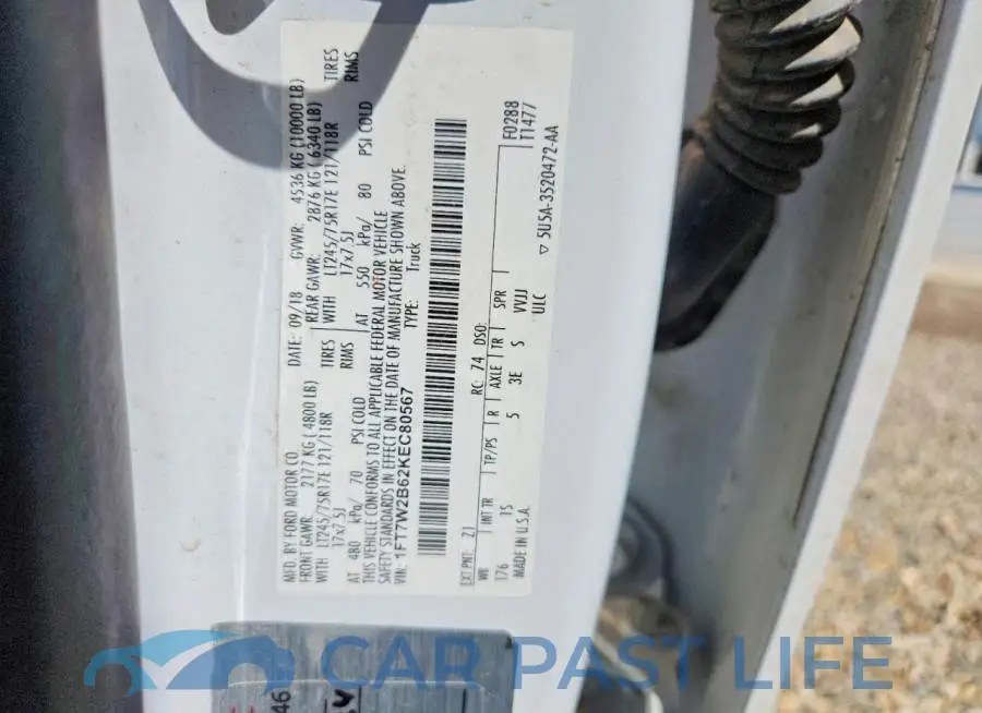 1FT7W2B62KEC80567# 12