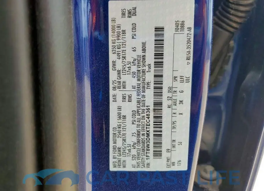 1FT8W3DMXTEC48361# 13