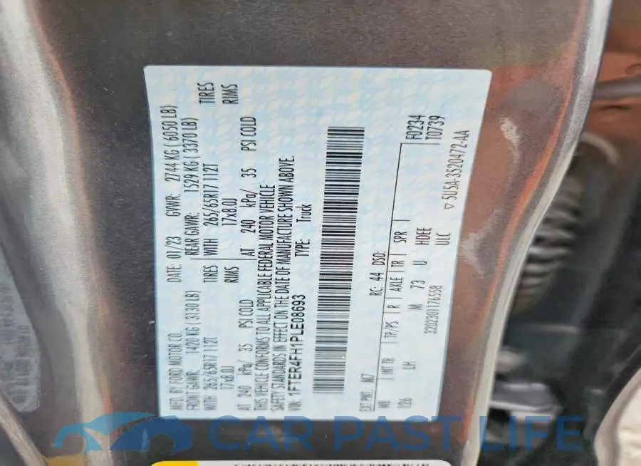 1FTER4FH1PLE08693# 12