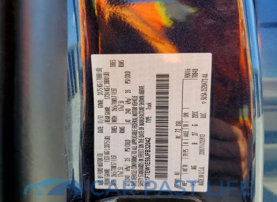 1FTEW1E59JFB32042# 13