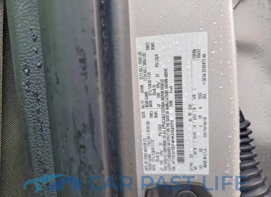 1FTEW1EF4HKD52070# 12