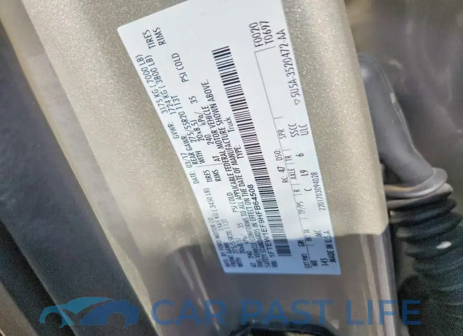 1FTEW1EF9HFB64508# 12