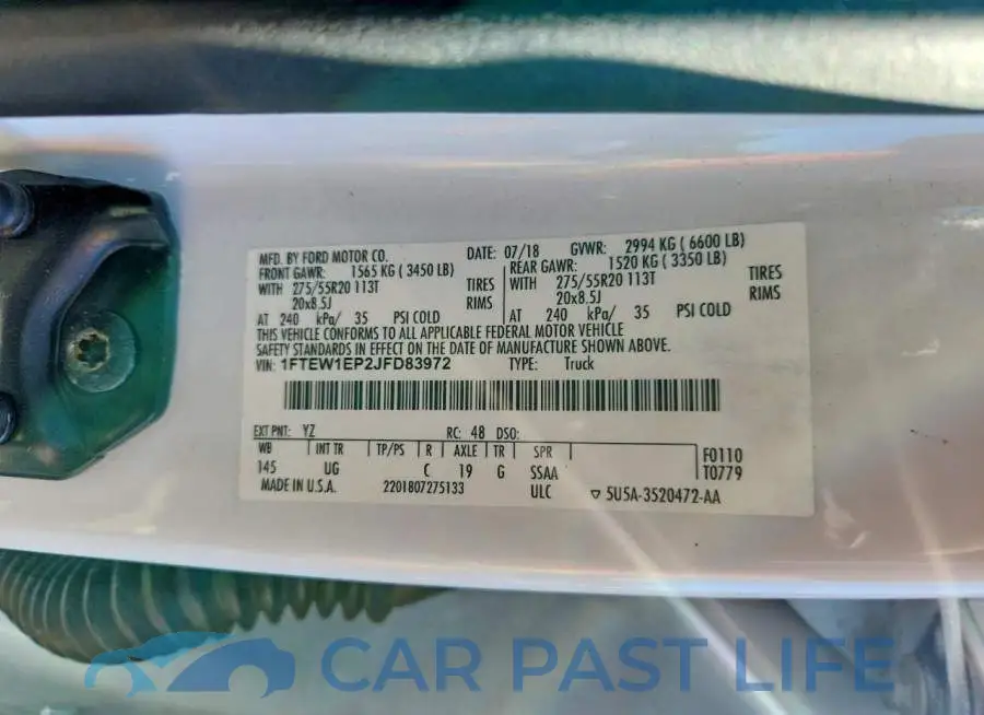1FTEW1EP2JFD83972# 12