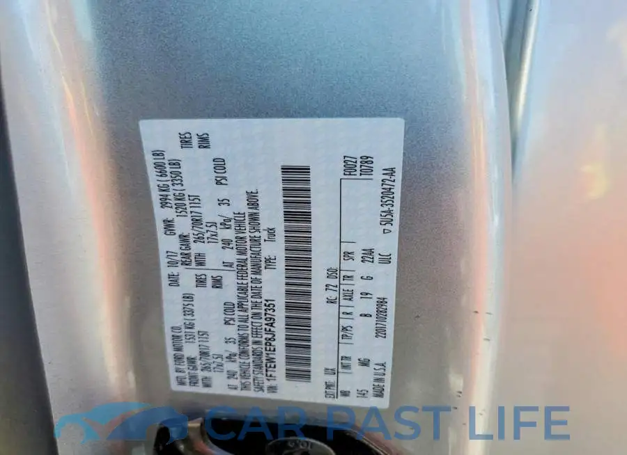 1FTEW1EP8JFA97351# 12