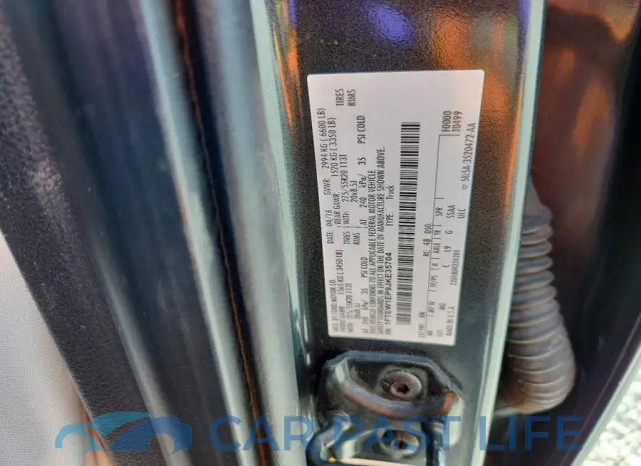 1FTEW1EP9JKE35704# 12