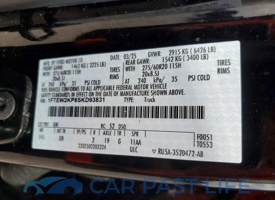 1FTEW2KP8SKD93831# 12