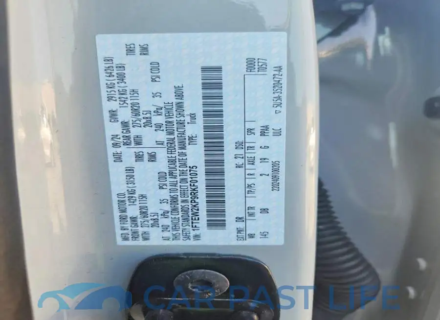 1FTEW2KP9RKF01075# 13