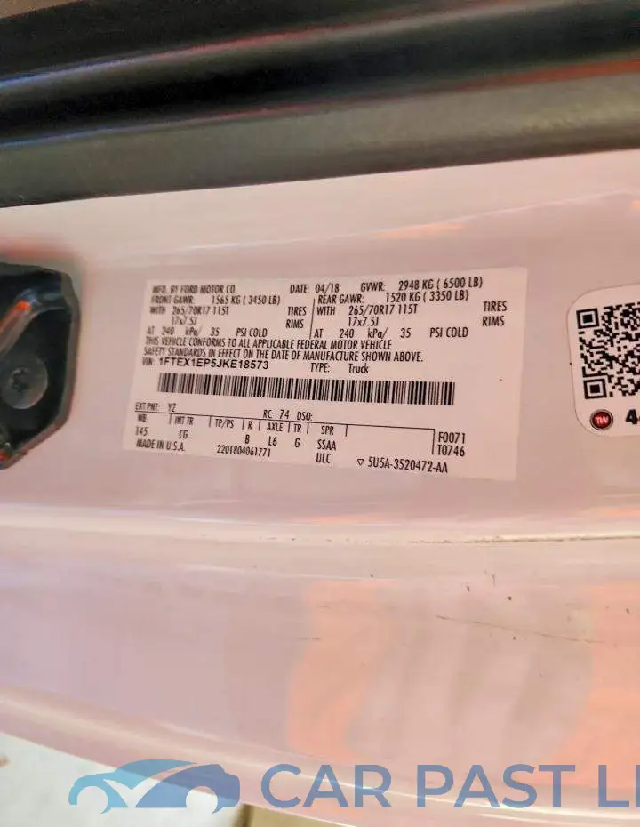 1FTEX1EP5JKE18573# 12