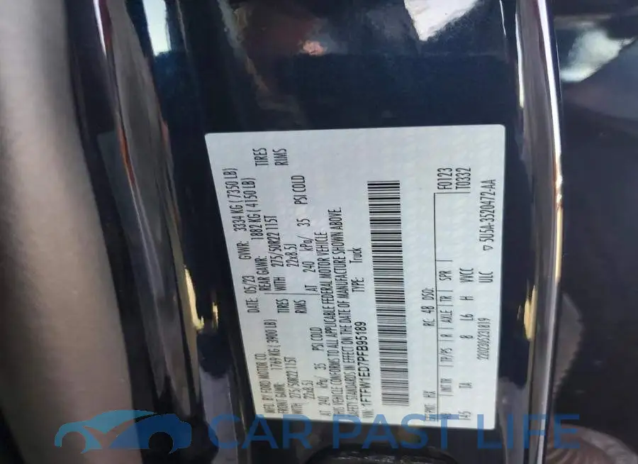 1FTFW1ED7PFB95189# 13