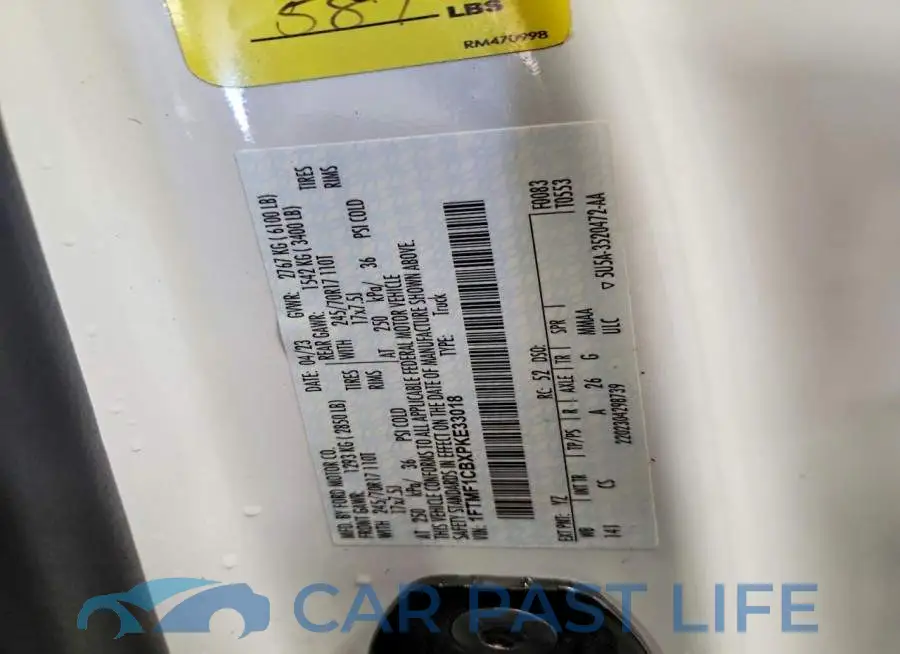 1FTMF1CBXPKE33018# 12