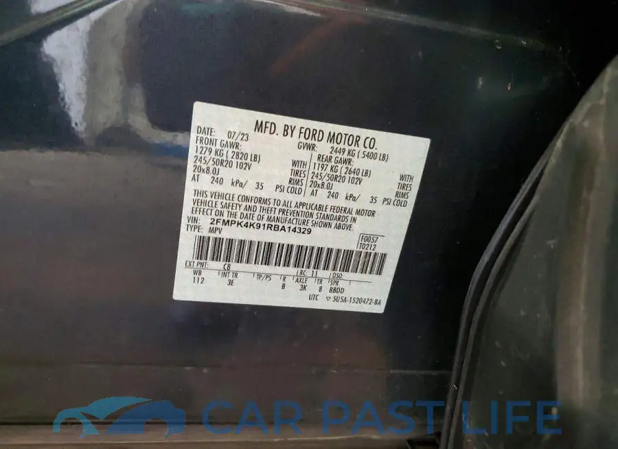 2FMPK4K91RBA14329# 13